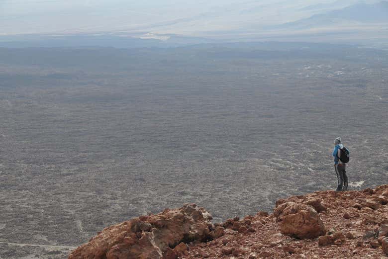 Get great views from the top of the Poruña Volcano