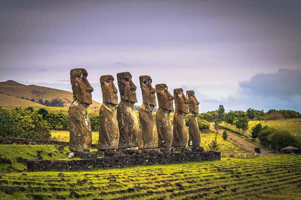 Ahu Akivi, Puna Pau and Ana Te Pahu Private Tour