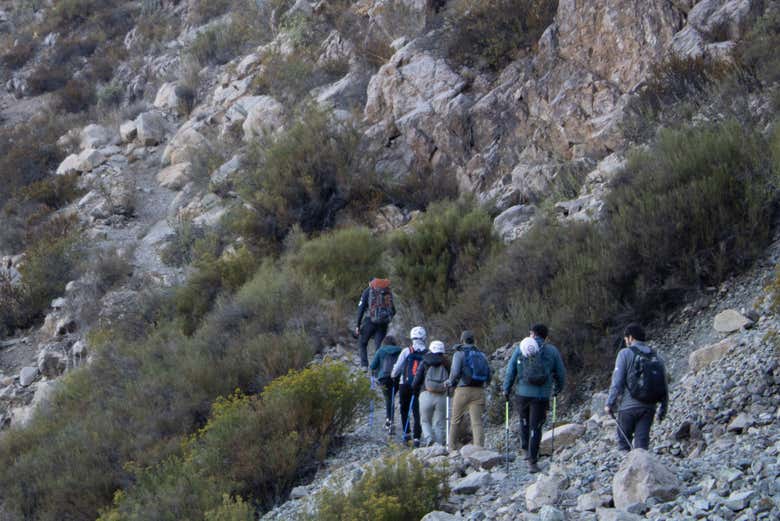 Subindo pelo Cerro Tamaya