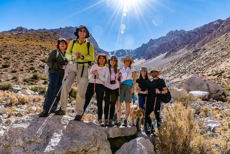 Disfrutando de la ruta de trekking