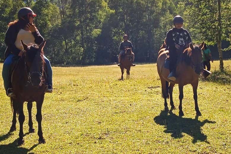 Horseriding along the river liucura