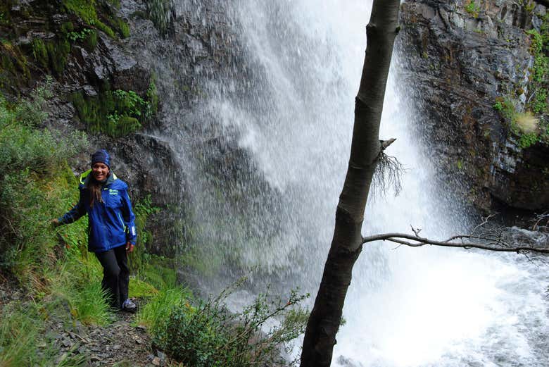 Visiting the Los Bronces Waterfall