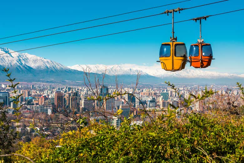 Cerro San Cristóbal, en el Parque Metropolitano de Santiago