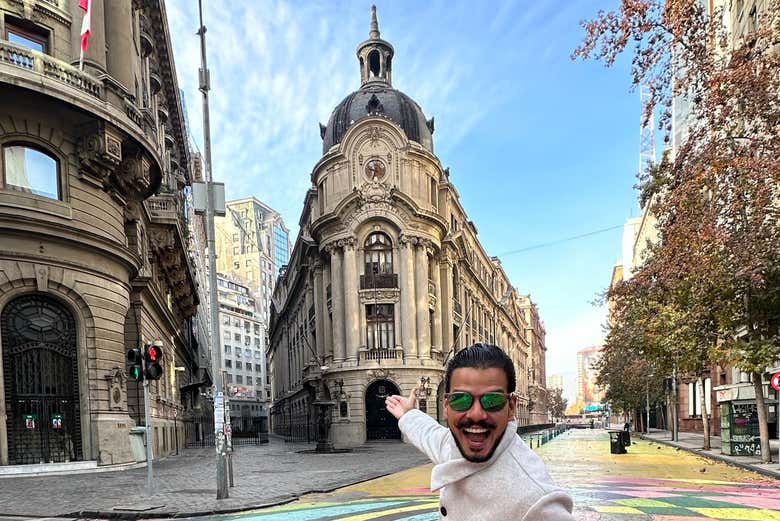 Exterior do Palácio da Bolsa de Santiago