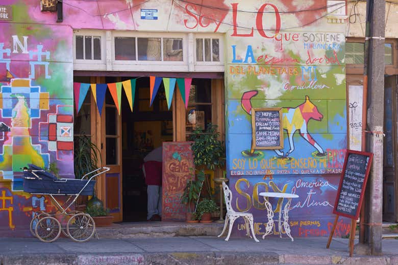 A colourful shop in Valparaiso