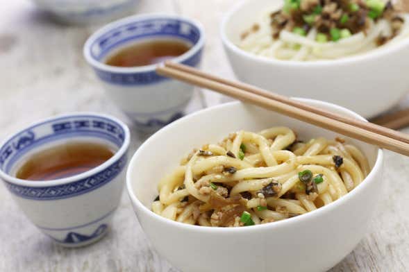 Aula de culinária chinesa