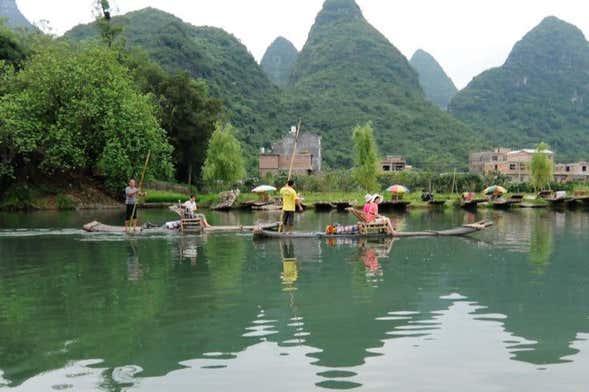 Guilin Bike & Bamboo Raft Private Tour