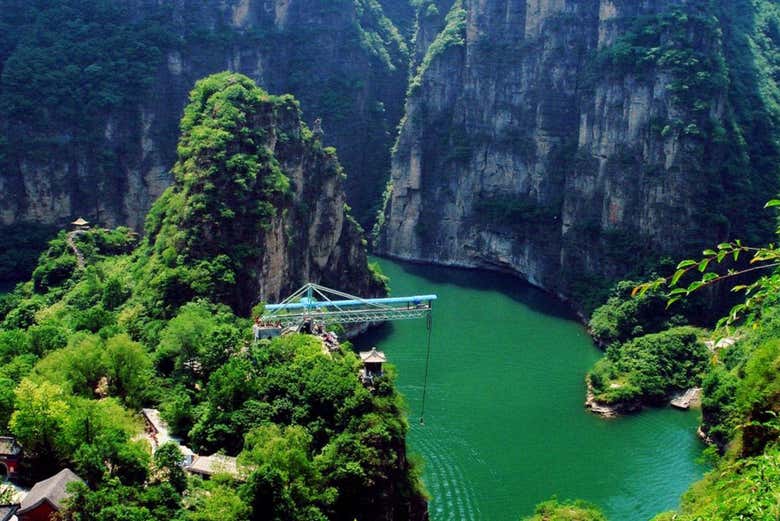 Vue panoramique sur les gorges de Longqing