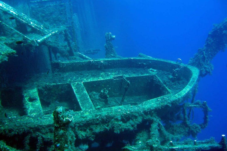 The famous Zenobia shipwreck