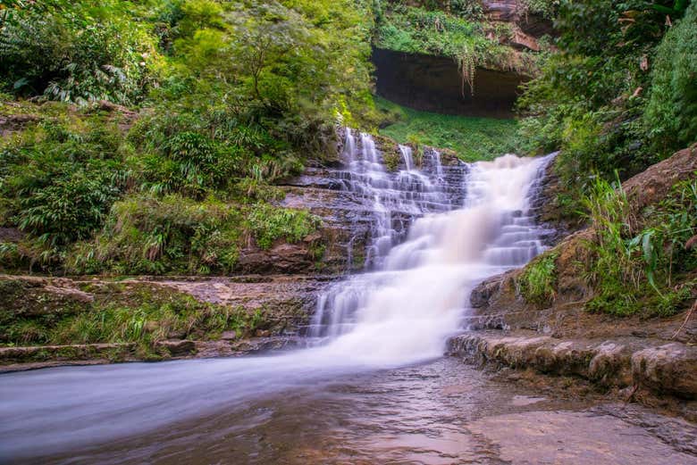 Juan Curi Park's beautiful waterfall