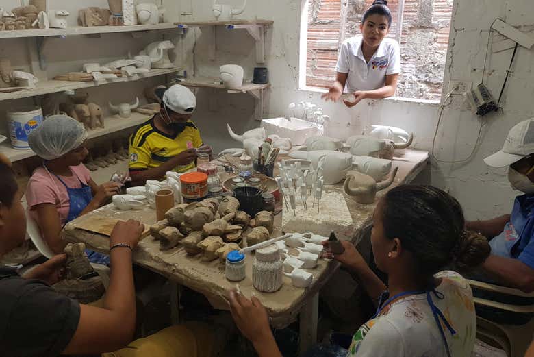 En el taller artesanal de Galapa