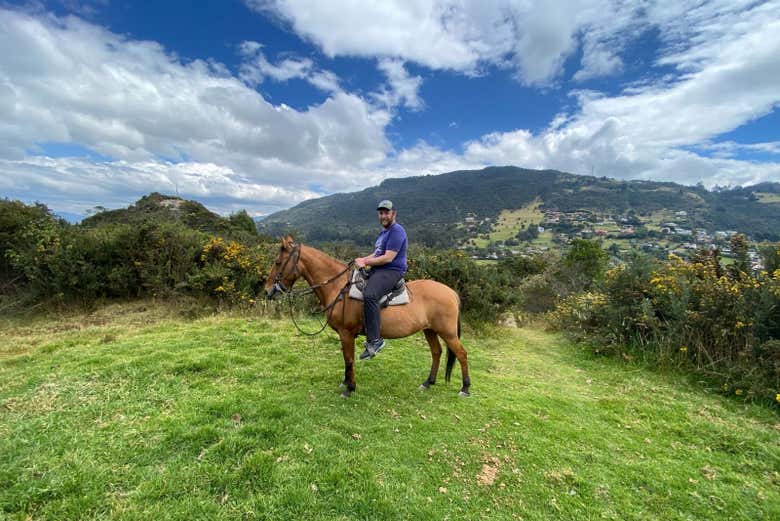 Go horseback riding through the La Calera mountains