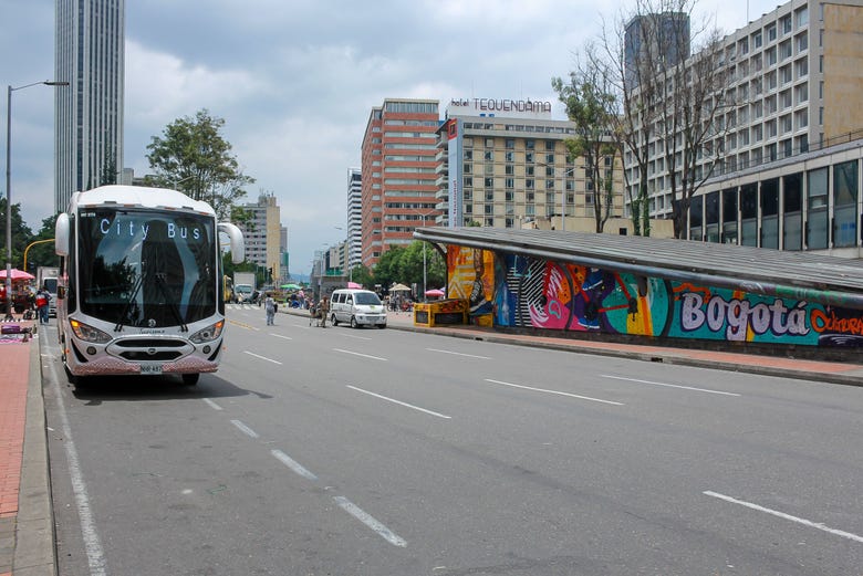 See the streets of Bogotá