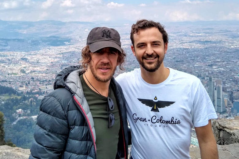 El extubolista Carles Puyol en Monserrate