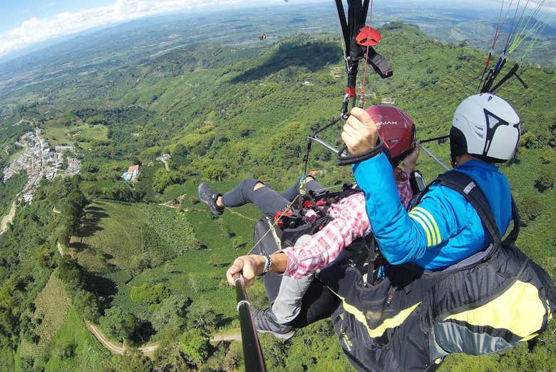 Sobrevolando el Quindío