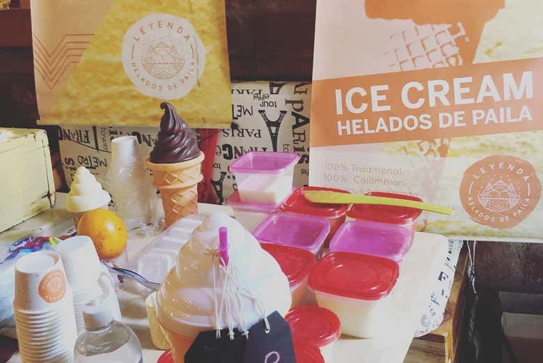 Material necesario para elaborar helados de paila