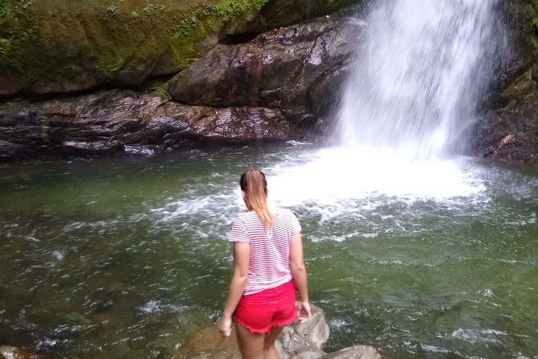 Visitando las cascadas