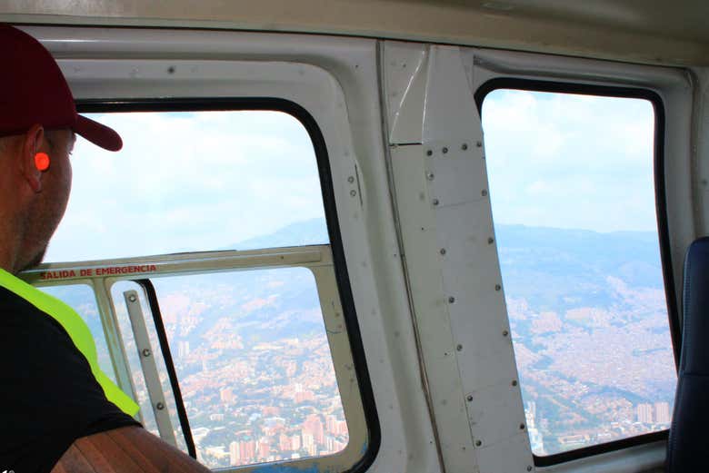 Disfrutando de las vistas de Medellín