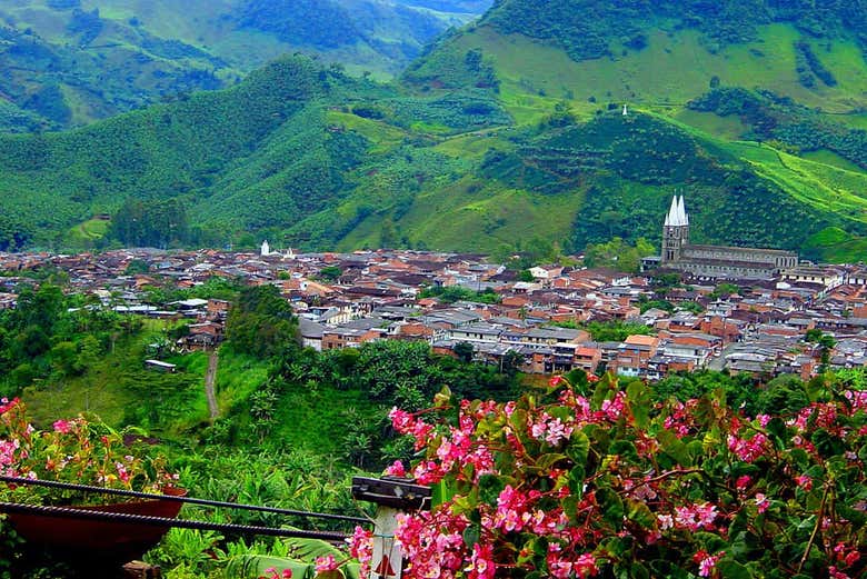 Pass by the breathtaking village of Jardín