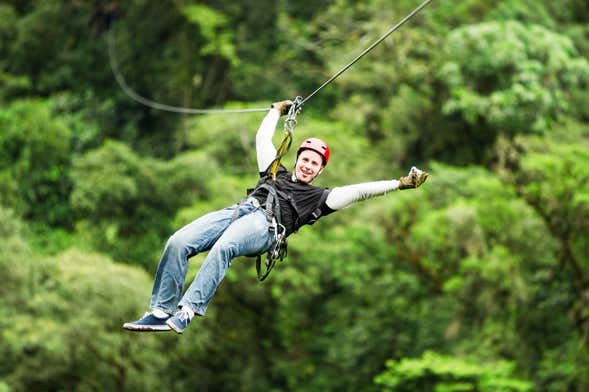 Hiking and Zip Line Trip in Los Saltos