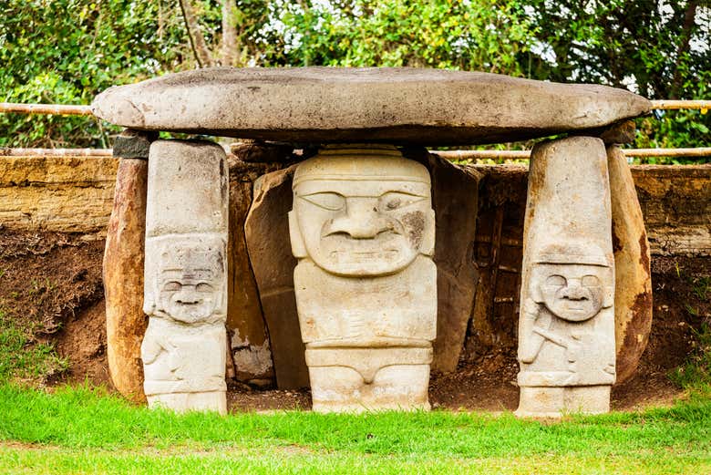 Explore the San Agustin archaeological site