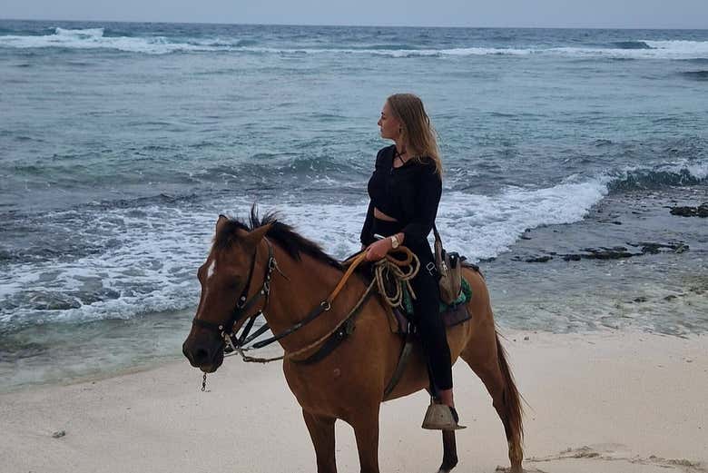 Curtindo o passeio a cavalo