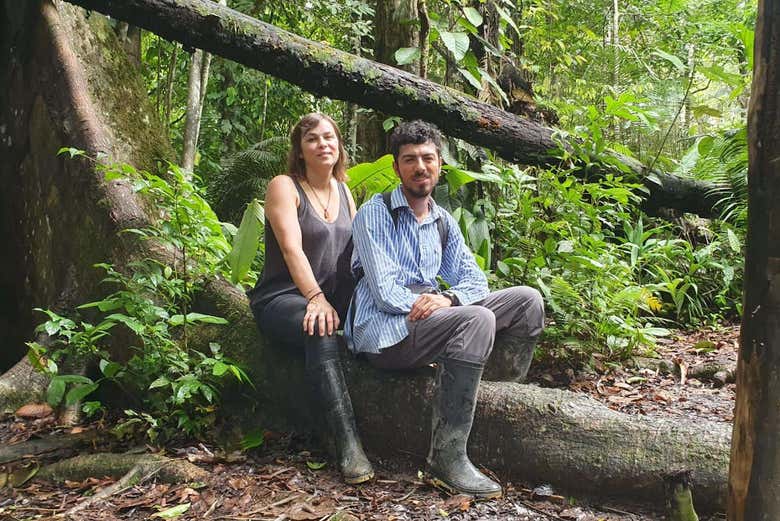 Descansando en la selva amazónica