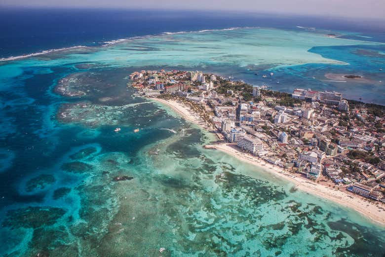 Vista aérea de San Andrés