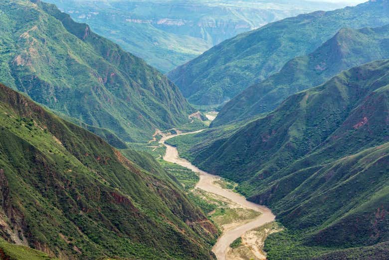 The Chicamocha River from above