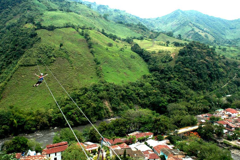 Tirolesa em Tobia