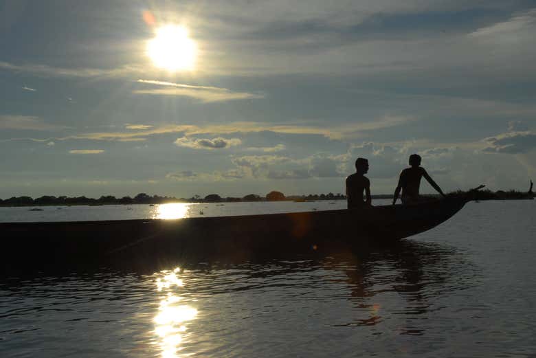 Ride on a chalupa, a traditional boat 