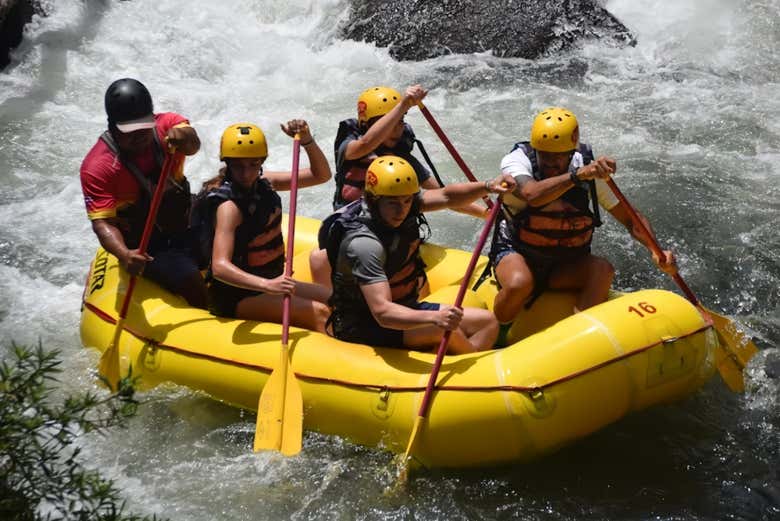 Raft down the Tenorio River