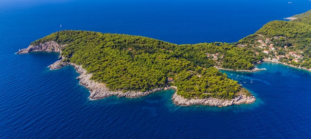 Excursion à la Grotte Bleue de Koločep et Lopud en bateau