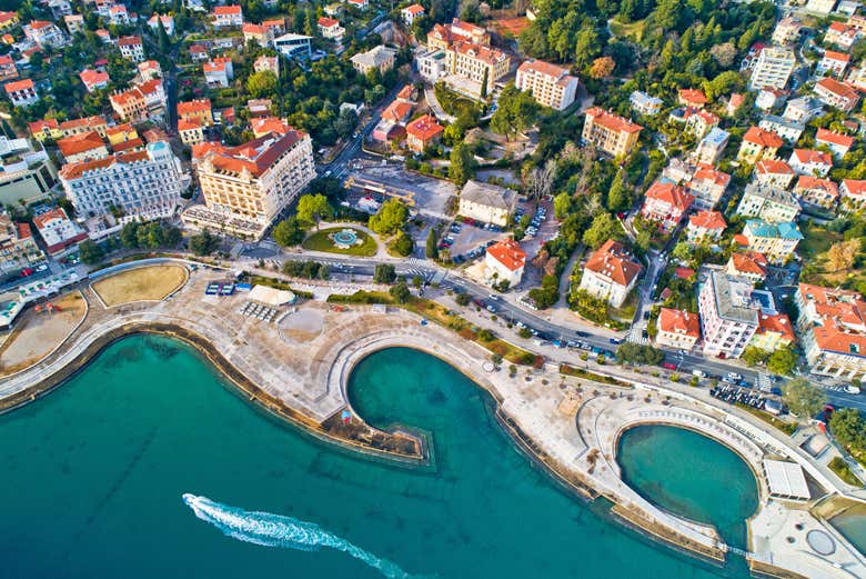 Opatija view from the sky