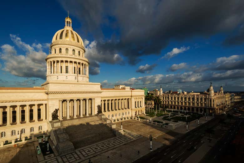 Panorámica del Capitolio de La Habana