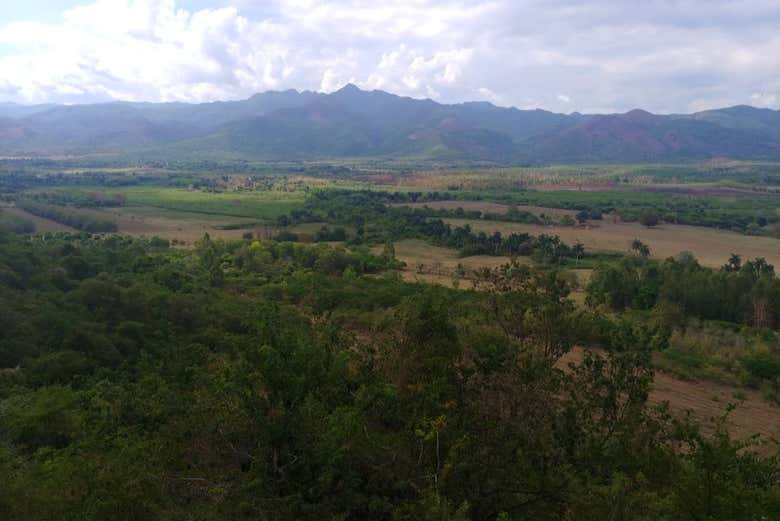 Countryside of Trinidad from Valle de Los Ingenios viewpoint