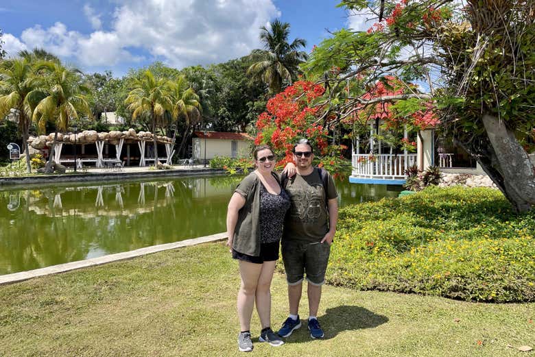 Disfrutando de la visita al Parque Josone