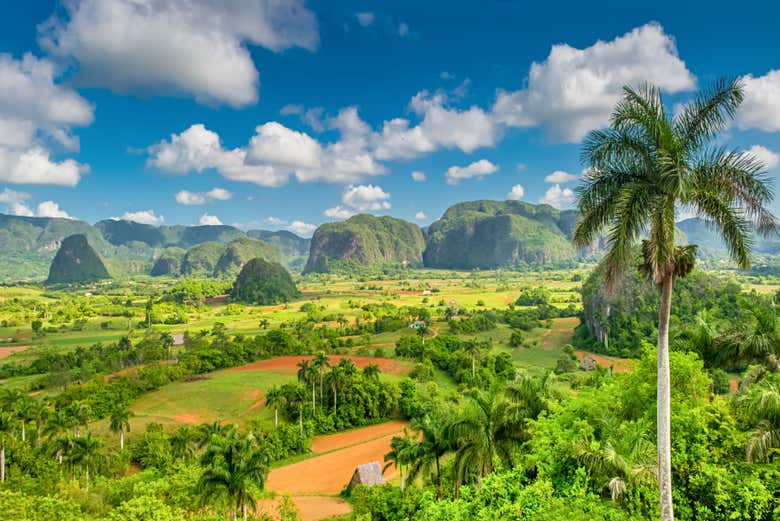 Views of mountains in Viñales