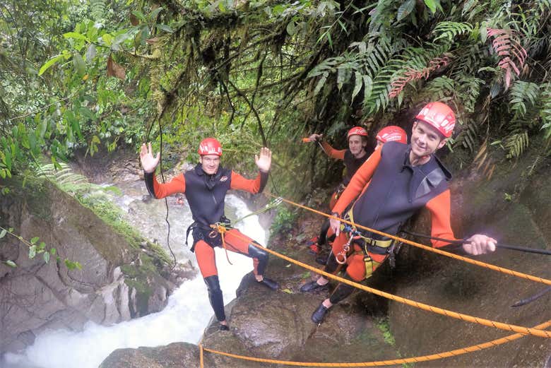 Canyoning in the Cashaurco River