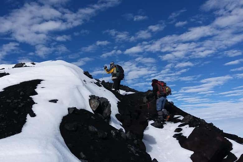 Climbing up Tungurahua