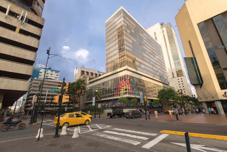 La zona más comercial de Guayaquil