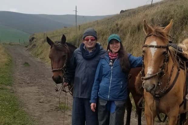 Passeio a cavalo por Cruz de Mayo, San Antonio e Rumipamba