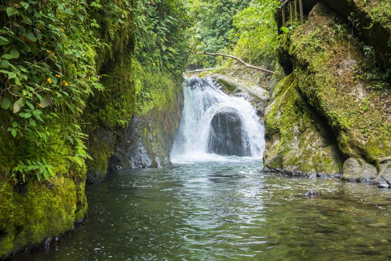 Una de las cascadas de Misahuallí