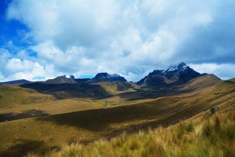 Pastizales del volcán Ruco Pichincha