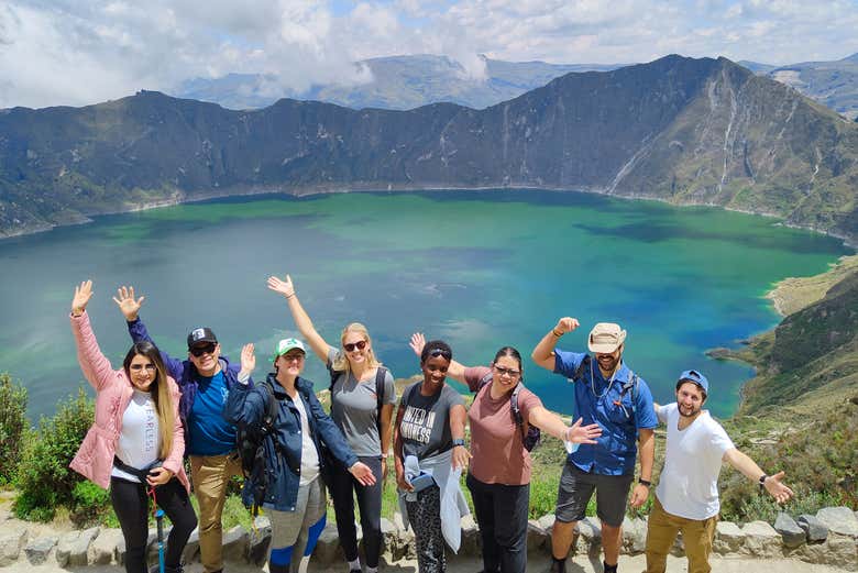 Quilotoa, una hermosa laguna de color turquesa