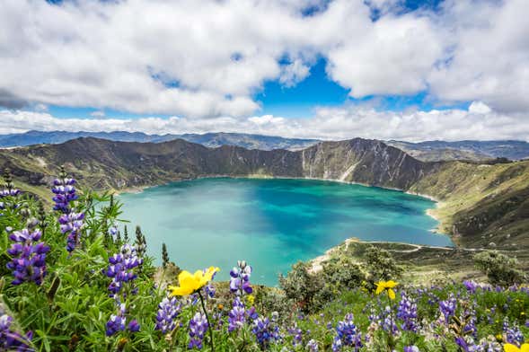 Excursão à lagoa de Quilotoa