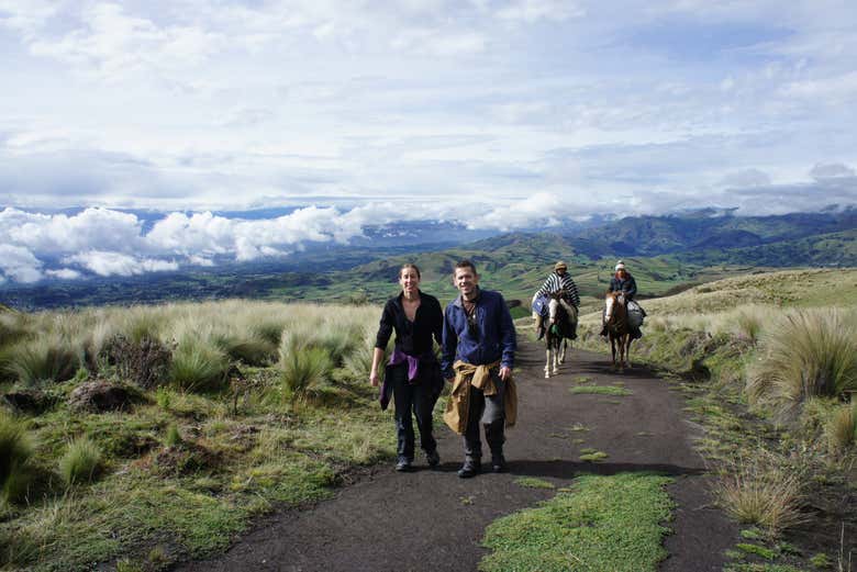 Caminhando pela base do Chimborazo