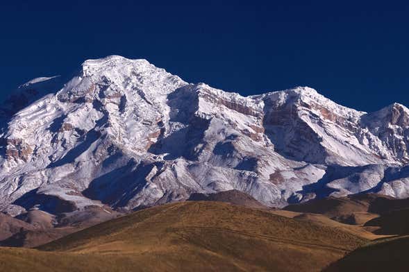 Trilha pelo vulcão Chimborazo