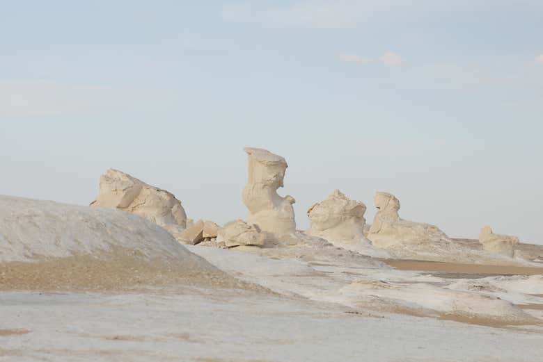 Paisajes del Desierto Blanco de Egipto