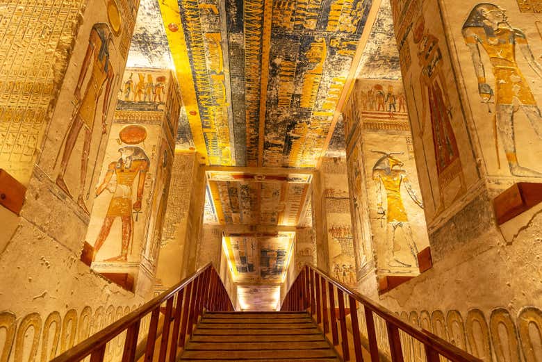 Tour the tombs in the Valley of the Kings